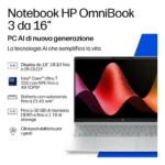 HP E4EW9EA laptop Copilot+ PC Computer portatile 40,6 cm (16") 2K 24 GB DDR5-SDRAM 512 GB SSD Wi-Fi 6 (802.11ax) Windows 11 Home Grigio, Argento - immagine 4