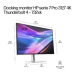 HP Series 7 Pro Docking Monitor serie 7 Pro 31,5" 4K Thunderbolt 4 - 732xk - immagine 5