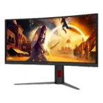 AOC G4 CU34G4CA Monitor PC 86,4 cm (34") 3440 x 1440 Pixel Wide Quad HD Nero, Rosso - immagine 8