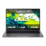 Acer ASPIRE LITE 15 AL15-32P-C425 Intel Celeron N4500 Computer portatile 39,6 cm (15.6") Full HD 4 GB DDR4-SDRAM 128 GB HDD Wi-Fi 5 (802.11ac) Windows 11 Home in S mode Grigio QWERTY