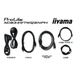 iiyama ProLite XCB3497WQSNPH-B1 Monitor PC 86,4 cm (34") 3440 x 1440 Pixel UltraWide Quad HD LED Nero - immagine 17