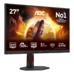 AOC G4 Q27G4SRU Monitor PC 68,6 cm (27") 2560 x 1440 Pixel Quad HD LED Nero, Rosso - immagine 2