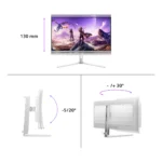 Philips Evnia 8000 32M2N8900/00 Monitor PC 80 cm (31.5") 3840 x 2160 Pixel 4K Ultra HD QD-OLED Bianco - immagine 3