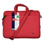 Trust Bologna Sottile borsa per laptop ecocompatibile, per laptop da 16 pollici - Rosso - immagine 7