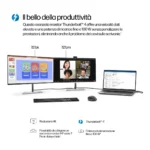 HP Monitor serie 7 Pro 4K per videoconferenze da 27" - 727pm - immagine 6