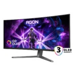 AOC AGON PRO AG346UCD Monitor PC 86,4 cm (34") 3440 x 1440 Pixel Wide Quad HD QD-OLED Nero, Grigio - immagine 7