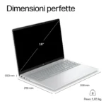 HP E4EW9EA laptop Copilot+ PC Computer portatile 40,6 cm (16") 2K 24 GB DDR5-SDRAM 512 GB SSD Wi-Fi 6 (802.11ax) Windows 11 Home Grigio, Argento - immagine 7