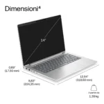 HP ProBook 4 G2a Next Gen AI PC Wolf Pro Security Edition Copilot+ PC AMD Ryzen AI 5 430 Computer portatile 35,6 cm (14") WUXGA 16 GB DDR5-SDRAM 512 GB SSD Wi-Fi 7 (802.11be) Windows 11 Pro Argento - immagine 3