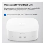 HP E4EU4EA PC/stazione di lavoro Intel Core 5 16 GB LPDDR5x-SDRAM 512 GB SSD Windows 11 Home Mini PC AI PC Bianco - immagine 3