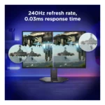 Lenovo Legion 27Q-10 OLED - Monitor Gaming 26.5" QD-OLED Flat QHD 2560x1440 0 240Hz 0.03ms - AMD FreeSync Premium + VESA AdaptiveSync 2xHDMI 2.1 + 1xDP 1.4 - Stand Height + Tilt + Swivel + Pivot Cavo DP incluso - immagine 6