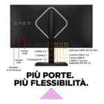 OMEN by HP Monitor da gaming 27" UHD 144 Hz - OMEN 27k - immagine 2