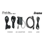 iiyama ProLite T1721MSC-B3 Monitor PC 43,2 cm (17") 1280 x 1024 Pixel SXGA Touch screen Da tavolo Nero - immagine 20