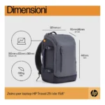 HP Zaino grigio scuro per laptop da 15,6" Travel 25 litri - immagine 4