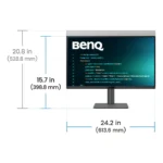 BenQ RD270Q Monitor PC 68,6 cm (27") 2560 x 1440 Pixel Wide Quad HD Nero - immagine 5