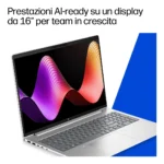 HP DQ6M7AT laptop Intel Core 7 350 Computer portatile 40,6 cm (16") WUXGA 32 GB LPDDR5x-SDRAM 512 GB SSD Wi-Fi 7 (802.11be) Windows 11 Pro AI PC Argento - immagine 12