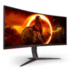 AOC G2 CU34G2XP Monitor PC 86,4 cm (34") 3440 x 1440 Pixel UltraWide Quad HD LED Nero, Rosso - immagine 5