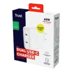 Trust Maxo Caricabatteria a 2 porte USB-C GaN da 65 W - Bianco EU - immagine 7