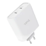 Trust Maxo Caricabatteria a 2 porte USB-C GaN da 100 W - Bianco EU - immagine 2
