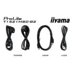 iiyama ProLite T1521MSC-B2 Monitor PC 38,1 cm (15") 1024 x 768 Pixel XGA LED Touch screen Da tavolo Nero - immagine 16