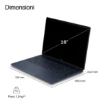HP E4EX3EA laptop Copilot+ PC AMD Ryzen AI 7 445 40,6 cm (16") Touch screen 2K 32 GB LPDDR5x-SDRAM 1 TB SSD Wi-Fi 7 (802.11be) Windows 11 Home Blu - immagine 3