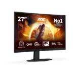 AOC G4 CQ27G4ZE Monitor PC 68,6 cm (27") 2560 x 1440 Pixel Quad HD LCD Nero, Rosso - immagine 2