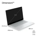 HP E4EX4EA laptop Copilot+ PC Intel Core Ultra 7 Computer portatile 43,9 cm (17.3") Touch screen Full HD 24 GB LPDDR5x-SDRAM 512 GB SSD Wi-Fi 7 (802.11be) Windows 11 Home Argento - immagine 4