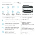 HP Smart Tank 7605 Wireless All-in-One Colore Stampante, Stampa fronte/retro; fotocopiatrice, scanner - immagine 4