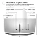 HP Series 7 Pro Monitor serie 7 Pro WQHD+ Thunderbolt 4 da 37,5" - 738pu - immagine 2