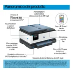 HP OfficeJet Pro 8125e Wireless All-in-One Colore Stampante, Instant Ink; Stampa fronte/retro - immagine 6