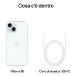 Apple iPhone 15 256GB Blu - immagine 4