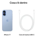 Apple iPhone 17 256GB Azzurro Nebbia - immagine 4