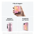 Samsung Galaxy Z Flip8 , 512GB, Cream, Selfie Camera 50MP, Now Brief, Assistente Foto, FlexWindow Personalizzata, Batteria 4300 mAh, RAM 12GB - immagine 3
