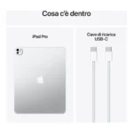 Apple iPad Pro 13" Pro Wi-Fi + Cellular 1TB display nanotexture Argento - immagine 6