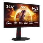 AOC G4 25G4ZR Monitor PC 62,2 cm (24.5") 1920 x 1080 Pixel LCD Nero, Rosso - immagine 2