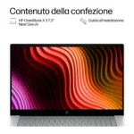 HP E4EX4EA laptop Copilot+ PC Intel Core Ultra 7 Computer portatile 43,9 cm (17.3") Touch screen Full HD 24 GB LPDDR5x-SDRAM 512 GB SSD Wi-Fi 7 (802.11be) Windows 11 Home Argento - immagine 3