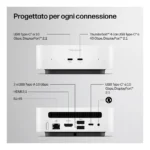 HP E4EU4EA PC/stazione di lavoro Intel Core 5 16 GB LPDDR5x-SDRAM 512 GB SSD Windows 11 Home Mini PC AI PC Bianco - immagine 4