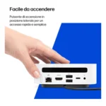 HP E4EU4EA PC/stazione di lavoro Intel Core 5 16 GB LPDDR5x-SDRAM 512 GB SSD Windows 11 Home Mini PC AI PC Bianco - immagine 11