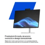 HP E07KKAT All-in-One PC Intel Core Ultra 7 68,6 cm (27") 2560 x 1440 Pixel 24 GB DDR5-SDRAM Windows 11 Pro Wi-Fi 7 (802.11be) AI PC Argento - immagine 5