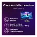 Lenovo LOQ 27-10 - Monitor Gaming 27" IPS Flat FHD 1920x1080 0 200Hz 0.5ms - AMD FreeSync Premium + VESA AdaptiveSync 2xHDMI 2.1 + 1xDP 1.4 - Stand Tilt Cavo DP incluso - immagine 6