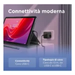 Lenovo 68W USB-C GaN Wall Charger, alimentatore da Parete USB-C 68W con Cavo 1,5m 6A, Caricabatterie a Ricarica Rapida e Sicura per Tablet, PC e Dispositivi Compatibili - immagine 4