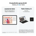 Samsung Galaxy Tab S10+, Tablet AI, Display 12.4" Dynamic AMOLED 2X, Wi-Fi, RAM 12GB, 256GB, 10.090 mAh, Android 14, IP68, Gray, [Versione italiana] 2024 - immagine 2
