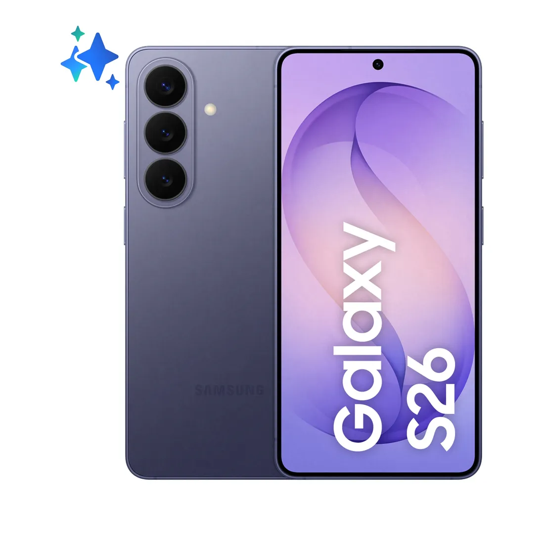 fd52b1a41e7356787ed6047c88e4dd08ab9dfcbc.webp Samsung Galaxy S26 Smartphone AI, 256GB, Processore avanzato, Assistente Foto, Creative Studio, Camera 50 MP, 4300 mAh, Cobalt Violet - immagine 1