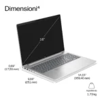 HP ProBook 4 G2a 16 inch Notebook Next Gen AI PC Wolf Pro Security Edition Copilot+ PC AMD Ryzen AI 7 445 Computer portatile 40,6 cm (16") WUXGA 24 GB DDR5-SDRAM 512 GB SSD Wi-Fi 7 (802.11be) Windows 11 Pro Argento - immagine 5
