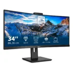 Philips P Line 346P1CRH/00 Monitor PC 86,4 cm (34") 3440 x 1440 Pixel UltraWide Quad HD LED Nero - immagine 3